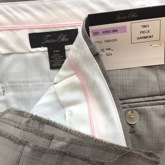 Tasso Elba - 2 piece suit - Size 42R 36W - Picture 8 of 8